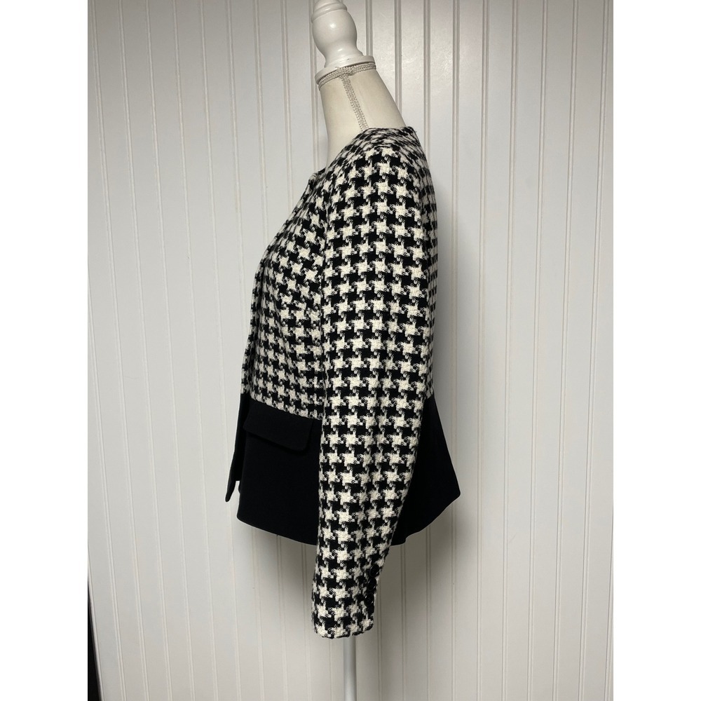 Talbots Houndstooth Button Down Color Block Blaze… - image 4